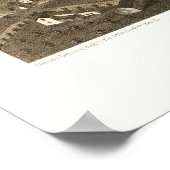 Poster Fond Du Lac, WI Carte Panoramique - 1867 (Coin)