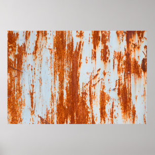 Poster fond et texture de mur en acier rouillé grunge