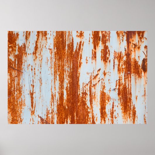 Poster fond et texture de mur en acier rouillé grunge (Devant)