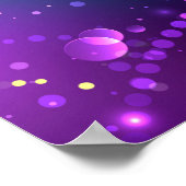 Poster Fond festif violet de Mardi Gras (Coin)