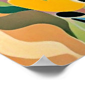 Poster Fond floral abstrait, vibrant, (Coin)