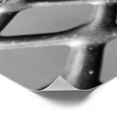 Poster Fond gris abstrait (Coin)