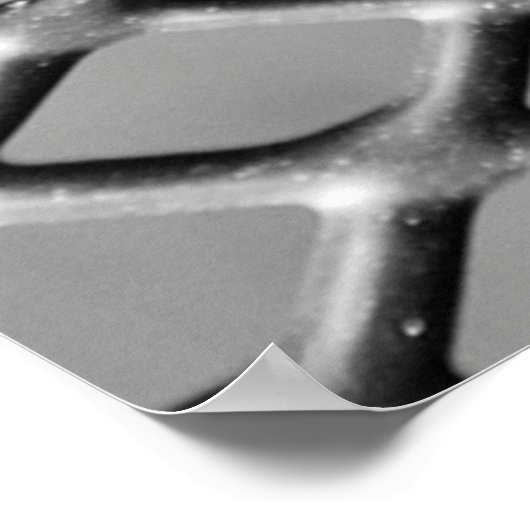 Poster Fond gris abstrait (Coin)