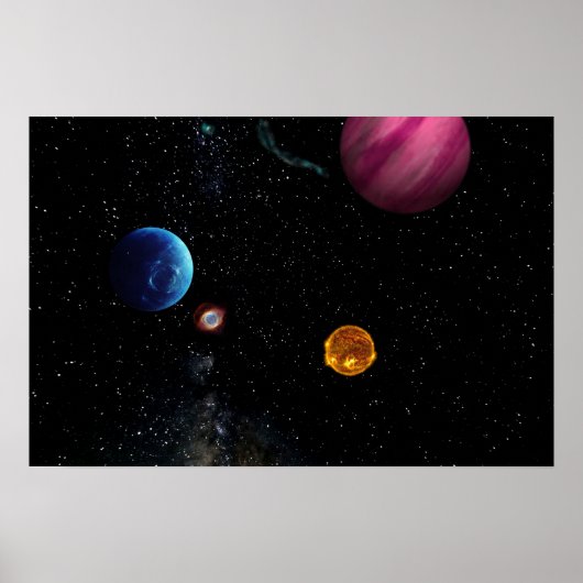 Poster Fond Spatial (Devant)