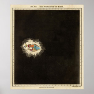 Poster Fondation de Rome 753 av. J.-C.