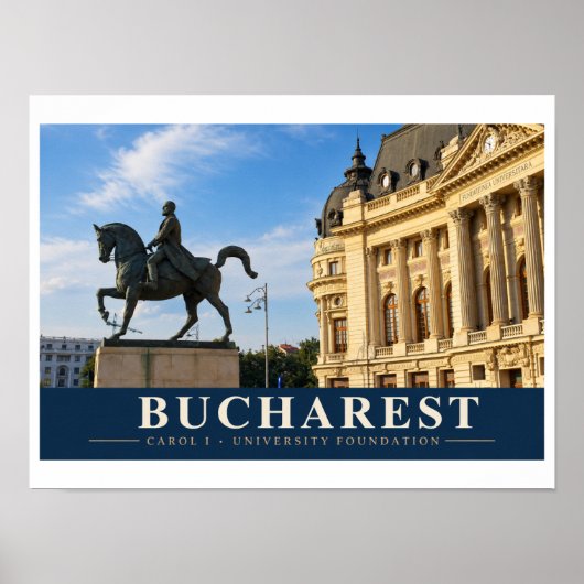 Poster Fondation universitaire Carol I de Bucarest (Devant)
