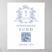 Poster Fonds de lune de miel Bleu de Dusty (Devant)