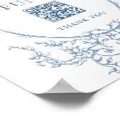 Poster Fonds de lune de miel Bleu de Dusty (Coin)