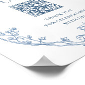 Poster Fonds de lune de miel Bleu de Dusty (Coin)