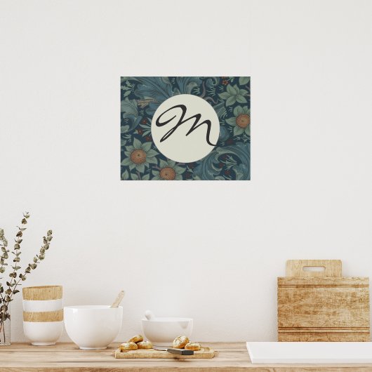 Poster Fonds d'écran Motif William Morris Orchard (Cuisine)