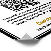 Poster Fonds Formel Black Graduate College Code QR (Coin)