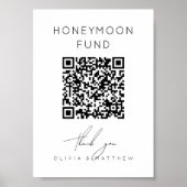 Poster Fonds minimaliste pour lune de miel + code QR | Ca (Devant)