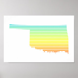 Poster fondu de refroidissement de l'oklahoma