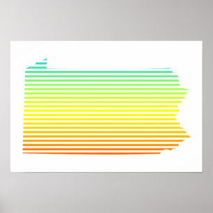 Poster fondu de refroidissement de pennsylvanie