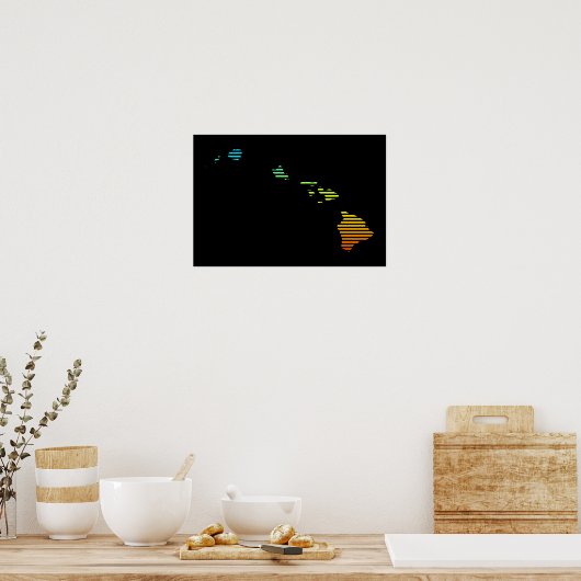 Poster fondu de refroidissement hawaii (Cuisine)