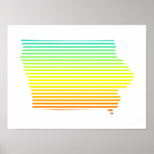 Poster fondu de refroidissement iowa