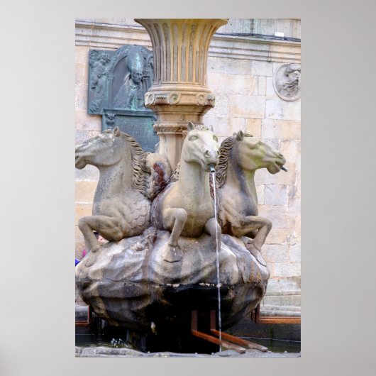 Poster Fontaine à Cheval, Espagne (Devant)