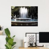 Poster Fontaine à Marbella Espagne (Bureau à domicile)