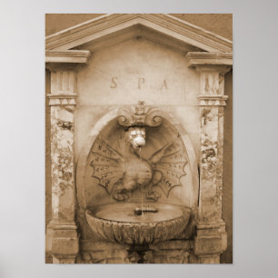 Poster Fontaine à Rome