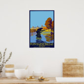 Poster Fontaine Bleu - France (Cuisine)