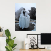 Poster Fontaine congelée (Bureau à domicile)