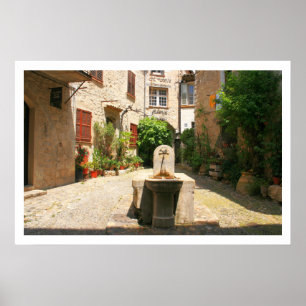 Poster Fontaine Courtyard