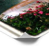 Poster Fontaine de Barcelone - Placa de Catalunya - Poste (Coin)