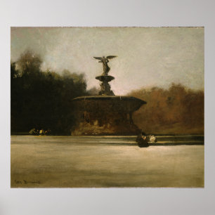 Poster Fontaine de Bethesda par George Bellows (1905)