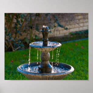 Poster Fontaine de jardin