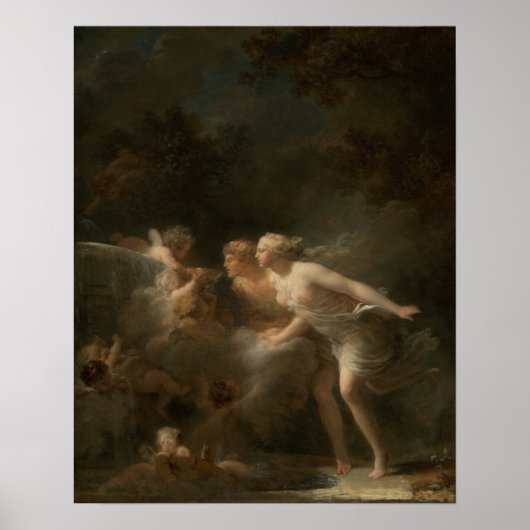 Poster Fontaine de l'Amour de Jean-Honore Fragonard (Devant)
