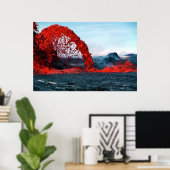 Poster Fontaine de lave du volcan Pahoehoe (Bureau à domicile)