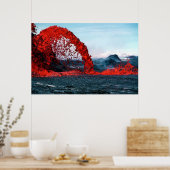 Poster Fontaine de lave du volcan Pahoehoe (Cuisine)