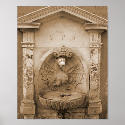 Poster Fontaine de Rome (Devant)