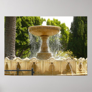 Poster Fontaine de Sausalito Photographie de voyage en Ca