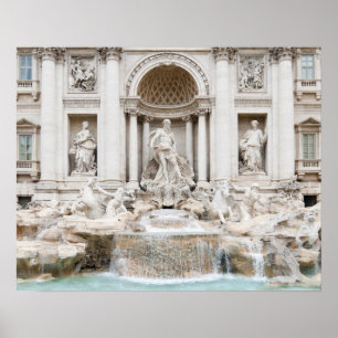 Poster Fontaine de Trevi (italienne : Fontana di Trevi)