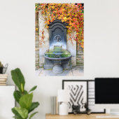 Poster Fontaine en automne, Hongrie (Bureau à domicile)