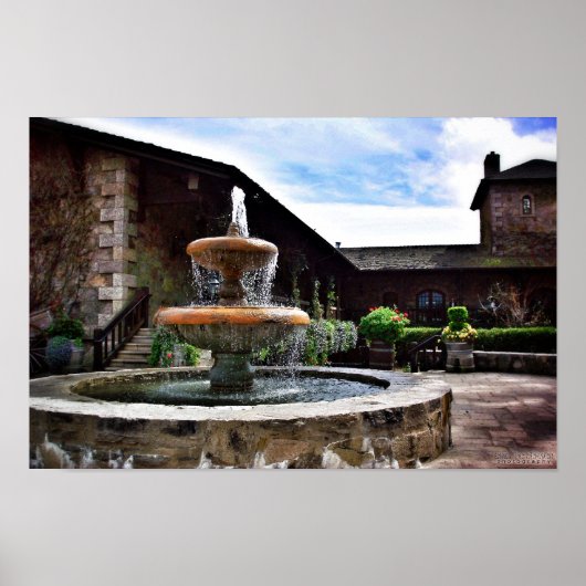 Poster Fontaine vinicole (Devant)
