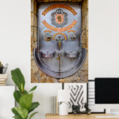 Poster Fontaine vinicole Irache (Bureau à domicile)