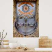 Poster Fontaine vinicole Irache (Cuisine)