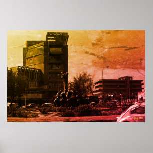 Poster Fontaine vintage Bagdad Irak