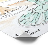 Poster Fontaine Wallace sur la rue Brea | Paris, France (Coin)