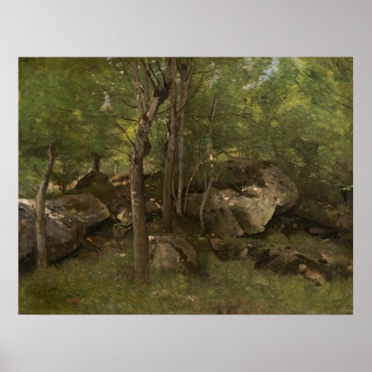 Poster Fontainebleau - Jean-Baptiste - Corot Fine Art (Devant)