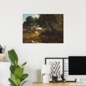 Poster Fontainebleau - Jean-Baptiste - Corot Fine Art Pos (Bureau à domicile)