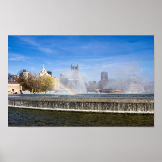 Poster Fontaines de Point State Park, Pittsburgh, PA (Devant)