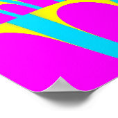 Poster Fonte arc-en-ciel bleu ciel (Coin)