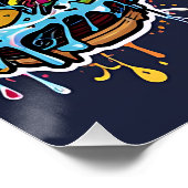 Poster Food Frenzy: Graffiti Comfort Food (Coin)