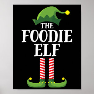 Poster Foody Elf Correspondant Famille Groupe Noël 1