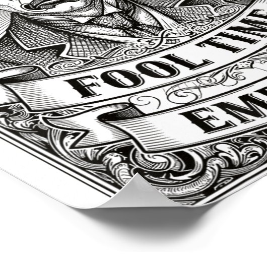 Poster Fool Time Employee Funny Office Humor  (Coin)