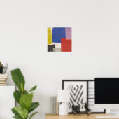 Poster Foolscap - Colorblocs modernes (Bureau à domicile)