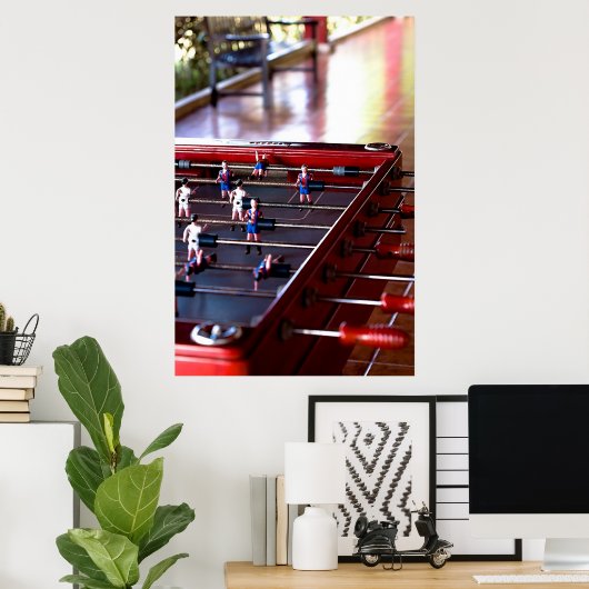 Poster Foosball (Bureau à domicile)